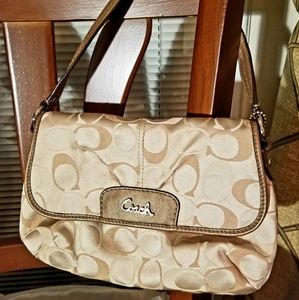 NWOT! Authentic Coach Pleated Demi Shoulder Bag